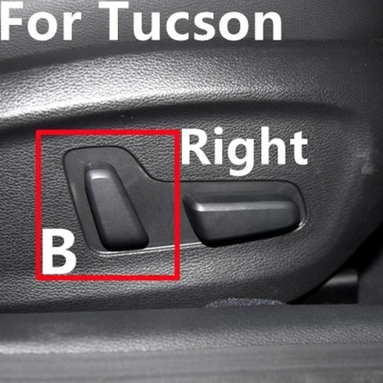 For Hyundai Tucson 2015- Sonata 2016- Front Seat Recliner Track Backrest Adjuster Switch Button Cover