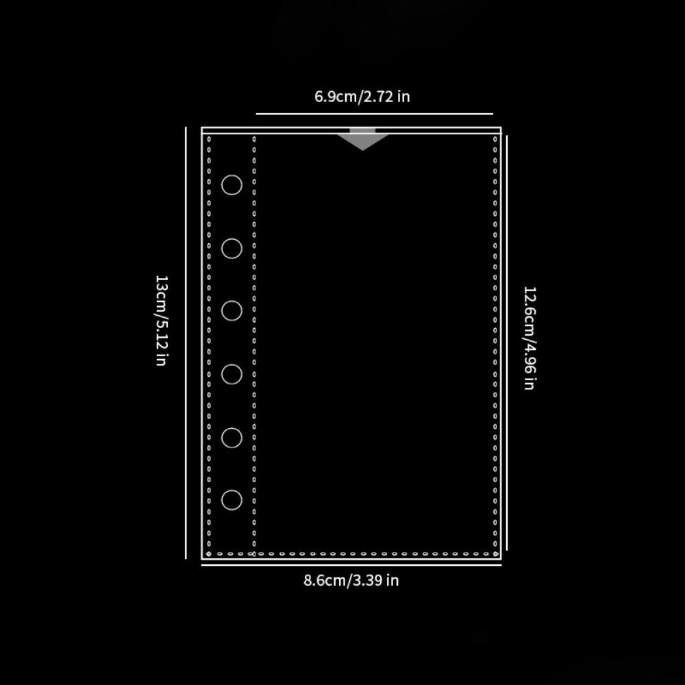 Inner Page Card Binder A7 Photocard Binder Sheets Transparent PP Acid Free Photo Album Refill Pages Multiple Pockets Sleeve