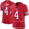 NFL Football Jersey Buffalo Bills 4 James Cook Mens Sports Training Game Red