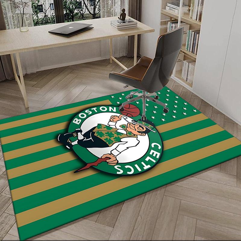 Celtics Logo Carpet, Kitchen Rugs, Yoga Mat, Non-Slip Mats, Rug for Bathroom, Living Room bedroom, Camping Rugs Christmas Gift