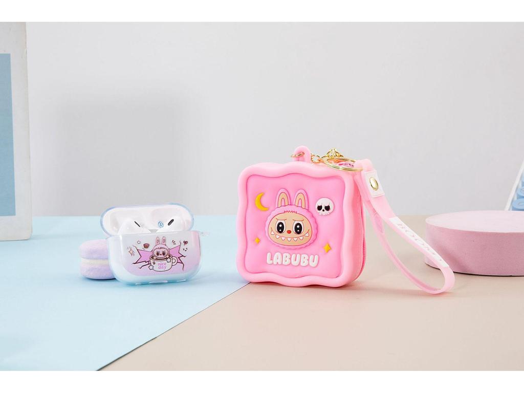 New TWS-K70 In-ear Bluetooth 5.4 Earphones with Cartoon Coin Purse Silicone Case