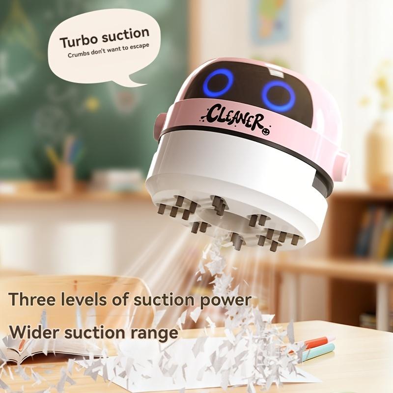 Mini Desktop Vacuum Cleaner Portable Table Crumb Sweeper Battery Operated Pencil Eraser Dust Keyboard Vacuum Cleaner