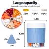 7 Fächer Großer Pillenbecher Flaschenorganizer Nahrungsergänzungsmittel-Organizer für 6 verschiedene Vitamine Reisetablettenetui Box Strohhalmbehälter