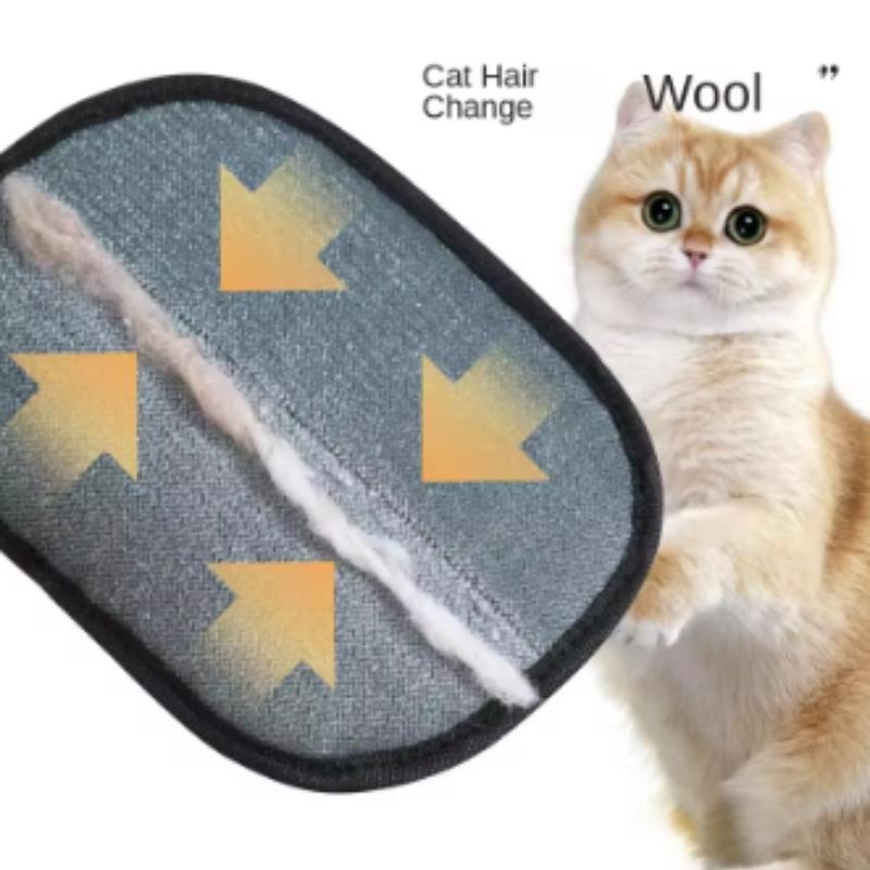 Pet Hair Removal Tool Reusable Static Removal Gloves Double-Sided Grooming Gloves for Pets, Removes Pet Fur Hair for Carpets