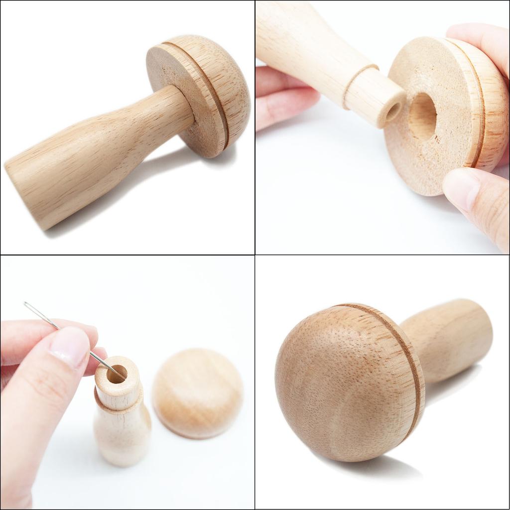 1 Stück DIY Holz Stopfpilz Patchwork-Werkzeug Hosen Kleidung Socken Flicken Reparatur Weben Handwerk Nadelhalter Nähzubehör