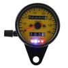Bike Speedometer Universal - Qiilu Motorcycle Odometer Speedometer Gauge with Indicator 60mm Mini Speedometer Mechanical Bike Meter