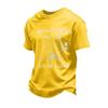 Men's Casual Loose Fit Short Sleeve T-Shirt with Graphic Print Crew Neck Top Comfortable Everyday Wear