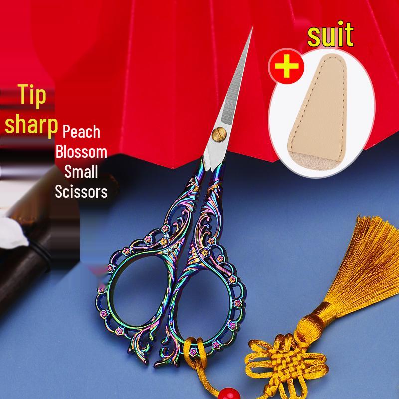 Mini Portable Stainless Steel Pointed Scissors for Cross Stitch, Thread, and Paper Cutting