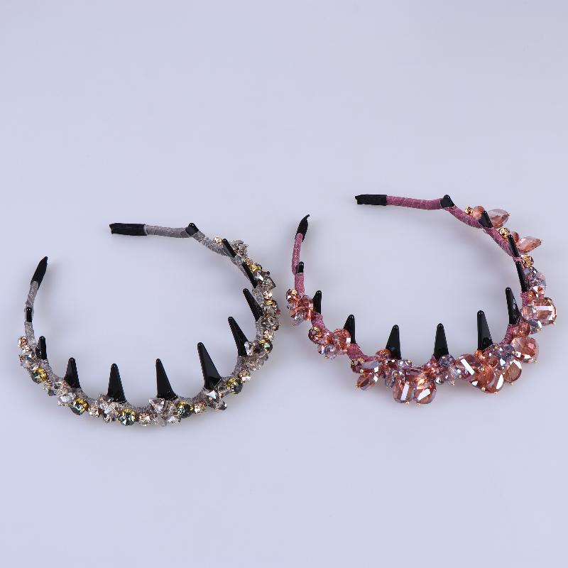 Stylish Rhinestone Hair Hoop Crystal Non Slip with Teeth for Women’s Daily Hair Fashion