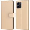 Aizsargapvalks - E.F.CONNECTION - Redmi Note 12 Pro 5G - Zelta - Ādas efekts - Daļēji ciets