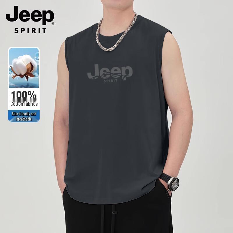 Мужская майка-жилет JEEP SPIRIT из чистого хлопка без рукавов XL