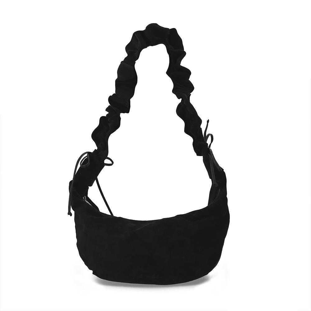 Limelike Suede Pring Bag Black