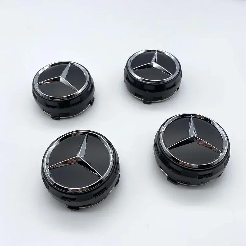 

4PCS 75mm NEW Car Wheel Center Hub Caps Cover for Mercedes Benz B/C/E/S Class A Class C200L GLC GLK CLA W166 W163 W221
