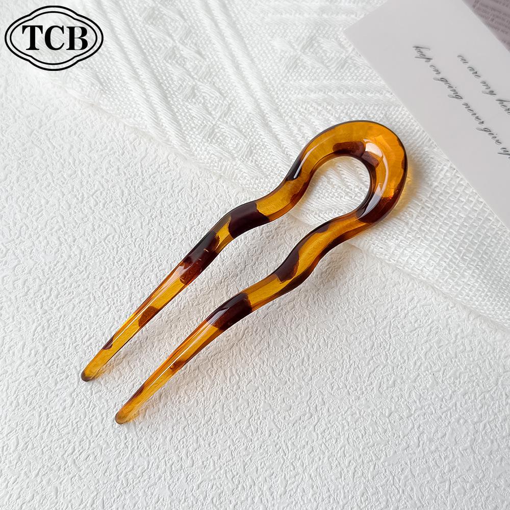 Elegant 2025 U-Shaped Japanese Korean Hairpin Clip for Buns