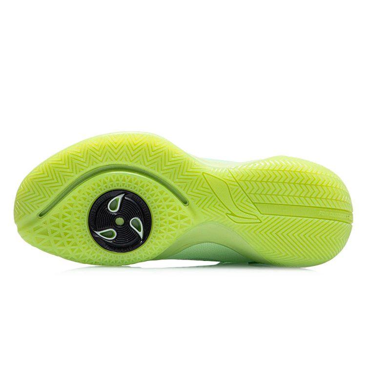 Li Ning Sprint SE Cushioning Mid Top Performance Basketball Shoes Men's Nouveau Leaf Green ABPR061-2