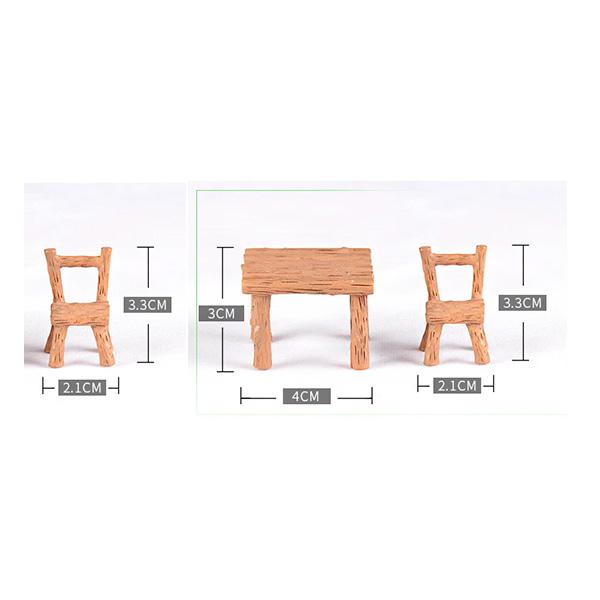 

1 комплект Мини-столы, стулья, мебель, фигурки, поделки, ландшафтные растения, миниатюры, декор, сказочные смоляные садовые украшения, фигурки as photo