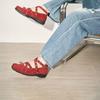 Fashion Flat Shoes Spring New Style Round Head Shallow Mouth Suede Rivet Soft Sole Anti-slip Wear-resistant Single Shoes