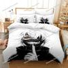 3D Print Anime Tokyo Ghoul Bedding Set Duvet Cover Bed Set Quilt Cover Pillowcase Comforter king Queen Size Boys Adult Bedding02