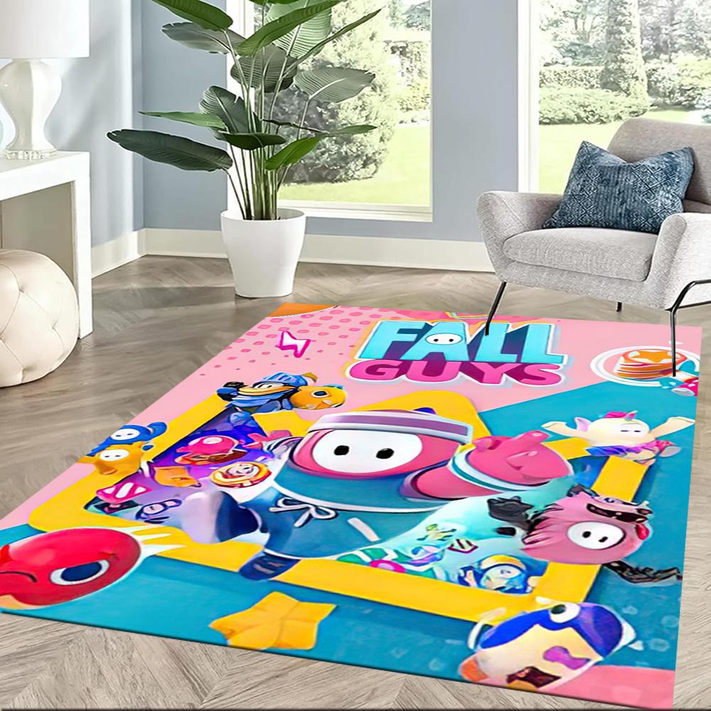Fall Guys Adventure 1 Square rugs are a great choice for living rooms, bedrooms, home décor, and as gifts