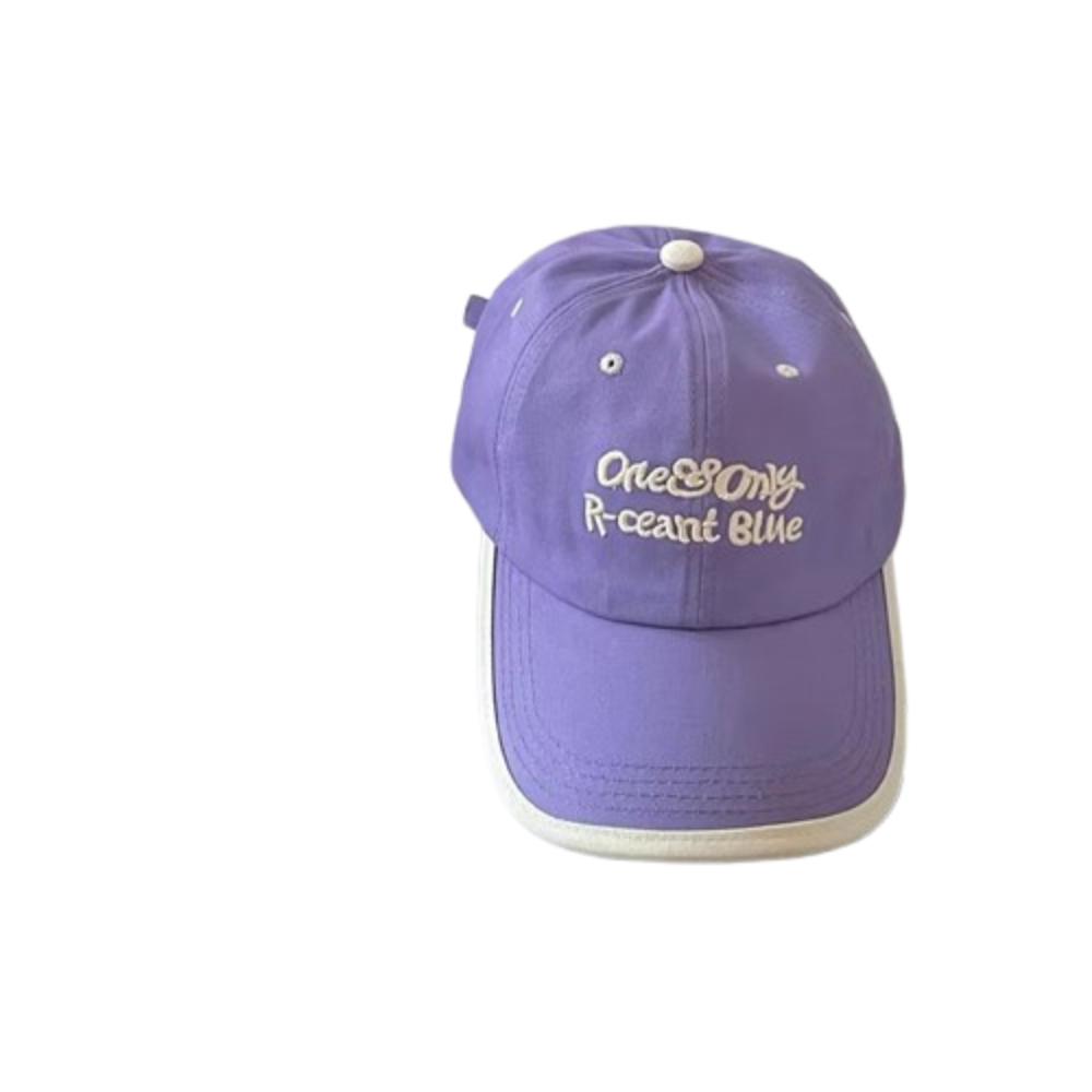 Letter Embroidered Embroidery Letter Cap Adjustable Sunscreen Hat Wave Point Baseball Cap Female