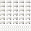 30 Pcs Pet ID Tag Bone Shape 38MM Blank Personalized Aluminium Pendants Tag Dog Cat Pet Name Phone Number ID Tag Charm with Key Ring for Dogs Cats