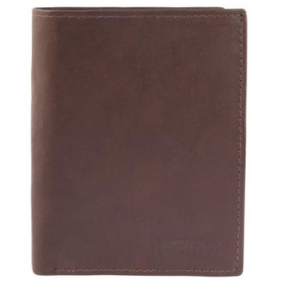 Wallet - EXCELLANC - Bahri - Brown Cowhide - 8 Card Slots - Compact 12×9.5×2 Cm
