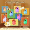 Cute Dog Night Light for Kids Rechargeable Squishy Dimmable 7 Colors Nightlight Silicone Puppy Sleeping Lamp For Christmas Gift