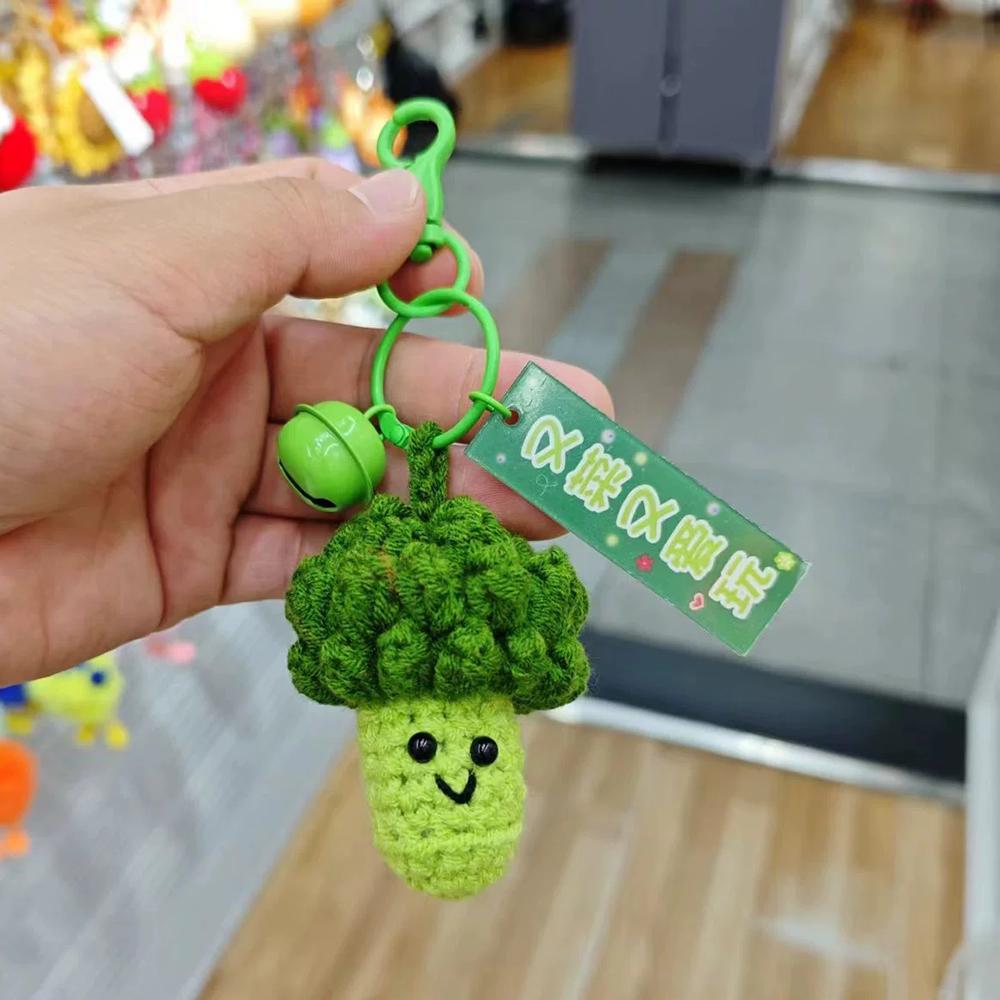 Woll-Häkel-Frucht-Schlüsselanhänger Kreatives Schönes Geschenk Handtasche Niedlicher Handgemachter Gestrickter Anhänger Geschenk Hochzeit Süßigkeitenbox Zubehör