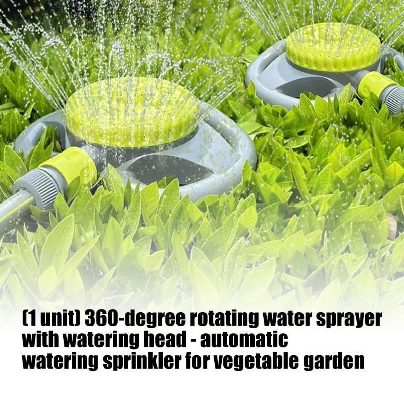 360 Degree Rotating Sprinkler Head With 8 Adjustable Sprayed Patterns For Backyard Flower Bed Garden And Lawn Irrigation
