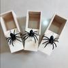Wooden Prank Trick Practical Joke Home Office Scare Toy Box Gag Spider Mouse Kids Funny Gift