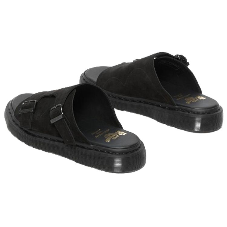 Dr. Martens Fashionable Comfortable Rubber Sole Non-Slip Slide Sandals Unisex Sandals Black 27498001