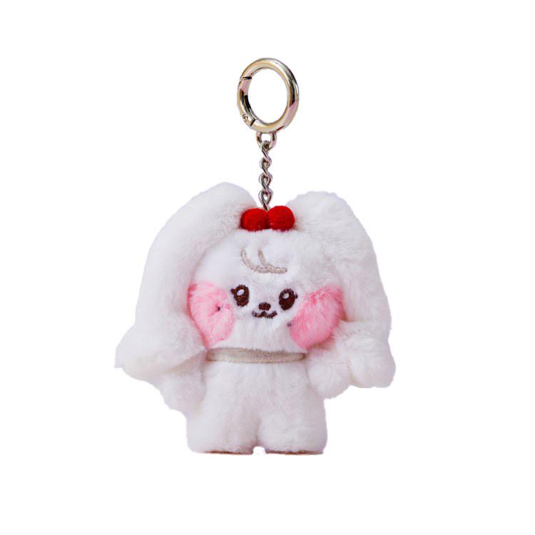 Adorable Korean Plush Mini Doll Keychain Soft Pp Cotton Cute Cartoon Charms Gift