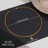 European Style Stainless Steel Diamond Choker Necklace - High-End Temperament for Women