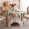 French Romantic Lace Printed Tablecloth Dessert Table Wedding Decoration Photo Coffee Table Tablecloth Table Cloth Large Round Table