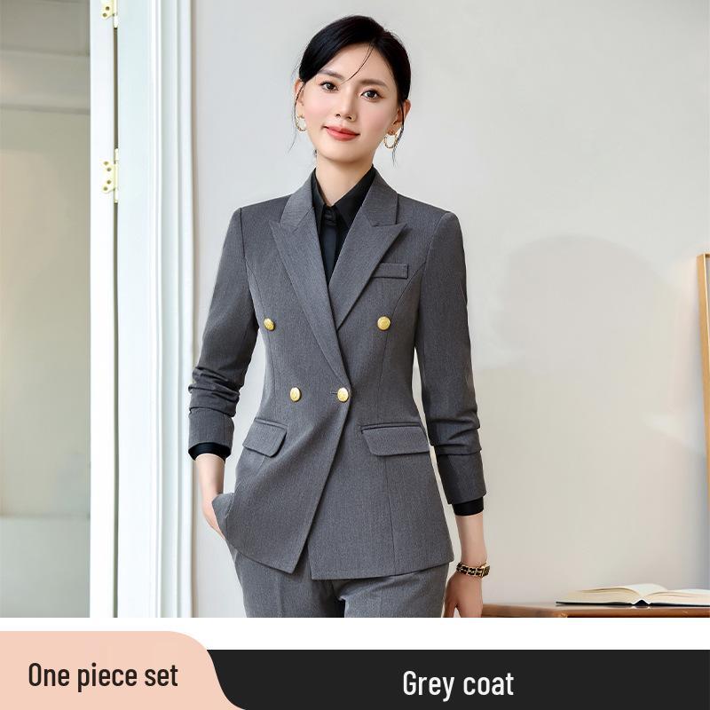 2024 Women's Professional Autumn Suit Set: Formal Blazer and Trousers