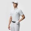 Fila Golf Series Logo Casual Sports Simple Comfortable Knitted Short Sleeve Polo Shirt Men Polo Shirts Sheer-Curtain-Gray A11M515107F-GY