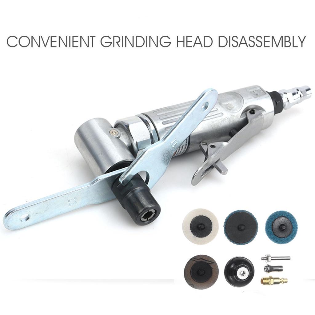 Mini 1/4 90 ° Pneumatic Grinding Machine Poratble Tools Cut Off Polisher Mill Engraving Tool Set Air Angle Die Grinder