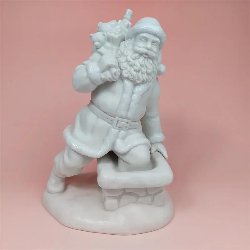 Party Decor American Santa Claus Figurines Santa Sculpture Home Desktop Ornaments Christmas Decorations Gifts