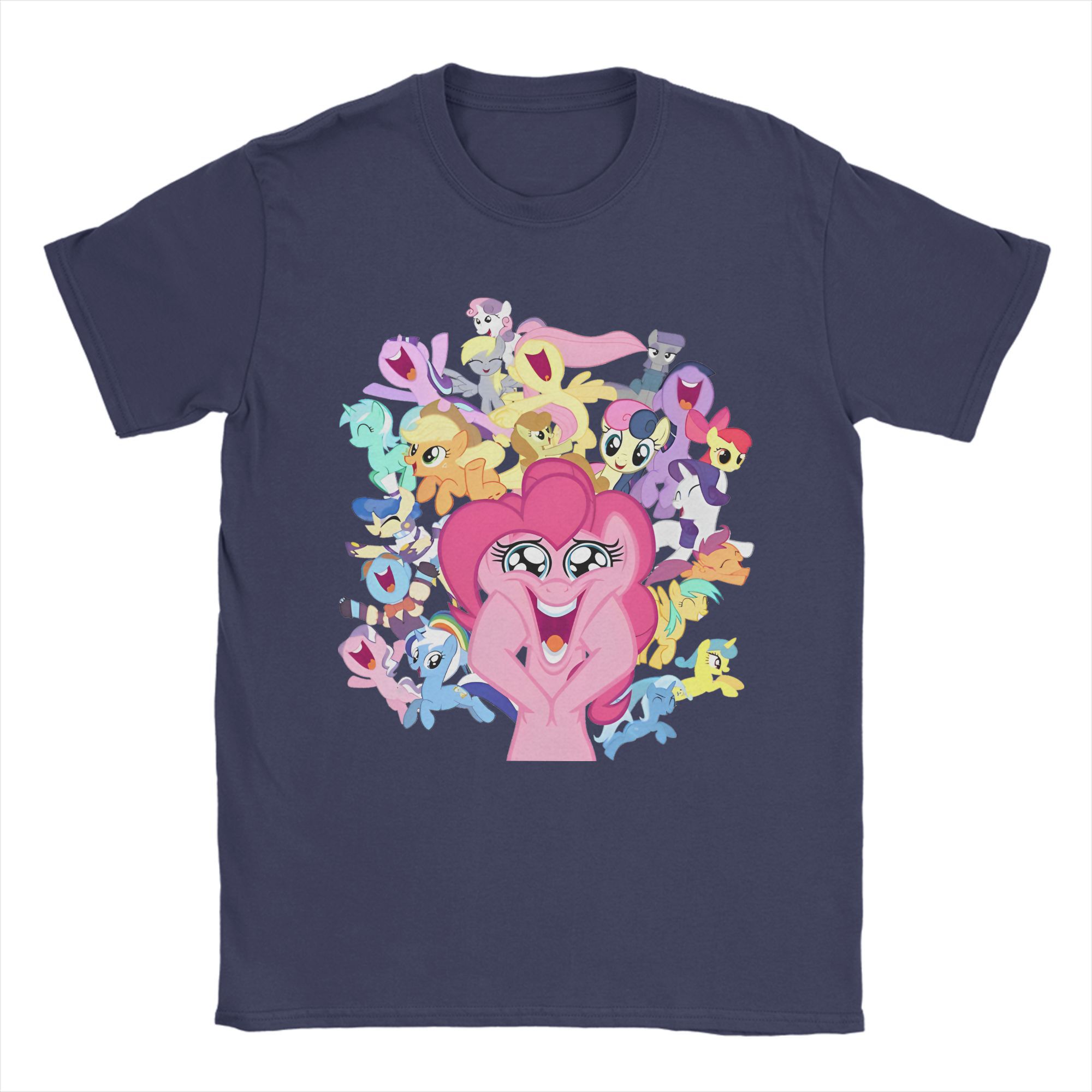 

Чоловічі Жіночі Футболки Everypony Pinkie Pie Поні Дружба - це магія Одяг з чистої бавовни Оригінальні футболки з коротким рукавом з принтом M
