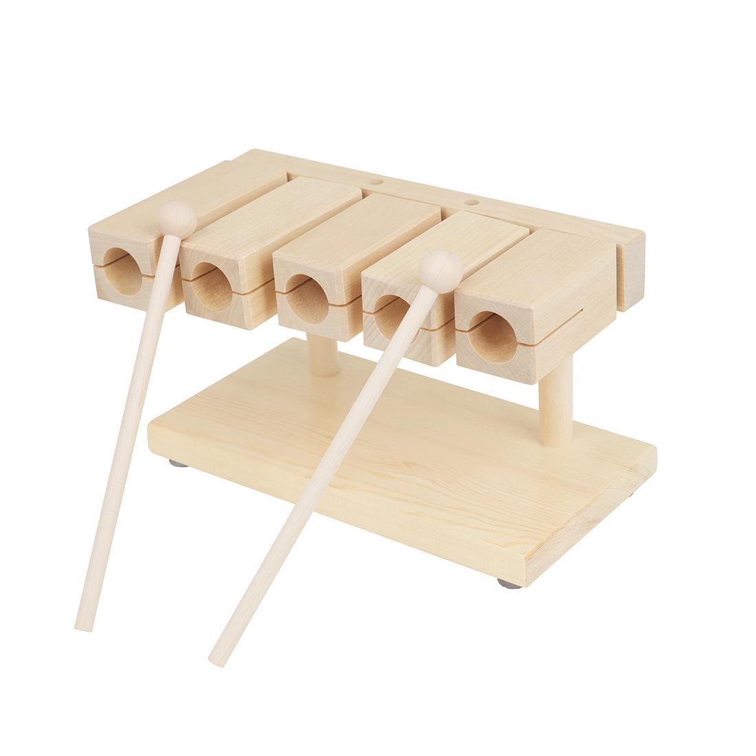 

Children s Orff Percussion 5-Tone Wood Block Claves - Kindergarten Teaching Aids