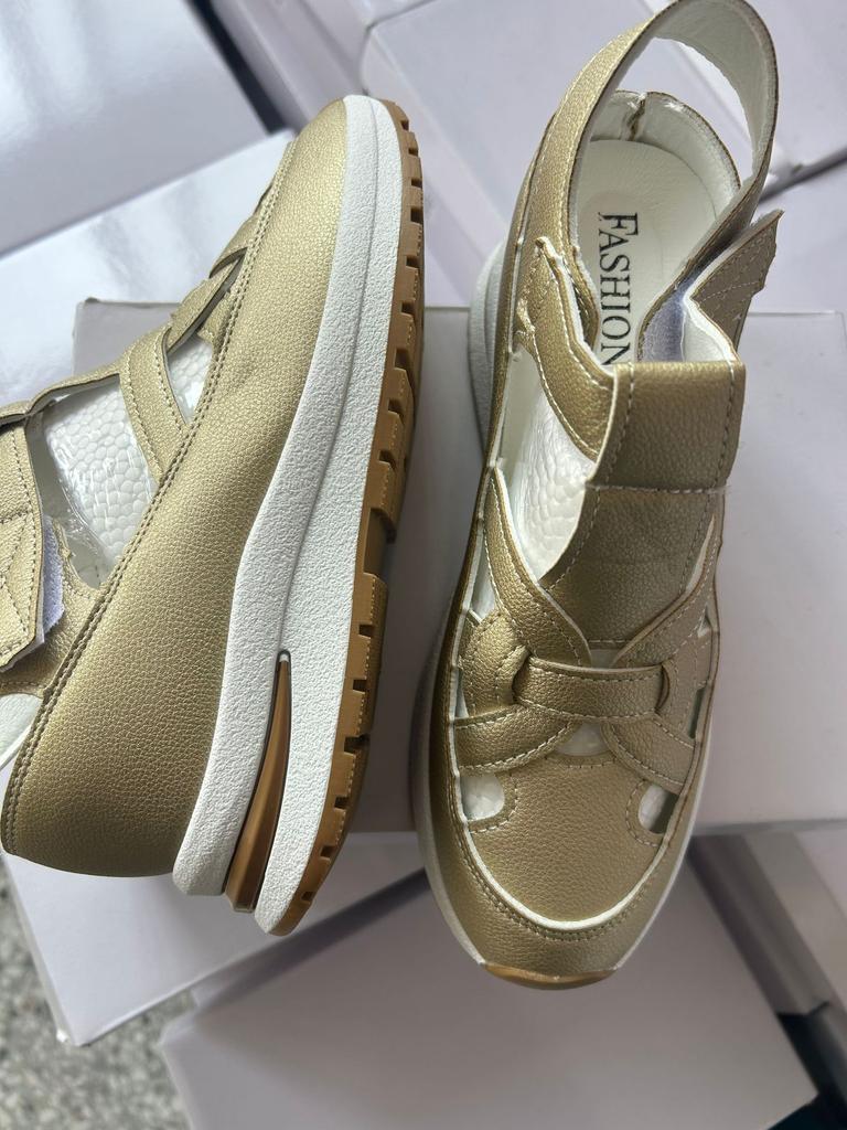 Fashion Women Platform Shoes Summer Casual Sandals Buckle Strap Rome Solid Hollow Wedges Plus Size Slippers Zapatos Para Mujer