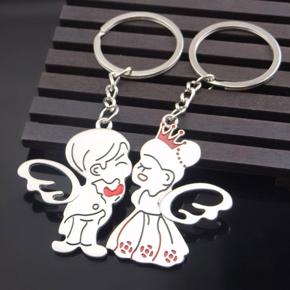 

(Бум)Модная креативная пара брелок подарочная чашка любовь брелок кольцо для ключей