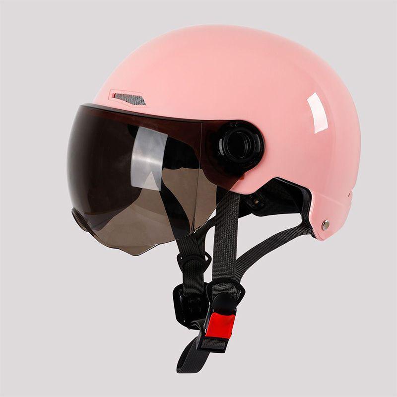 Certified Unisex Electric Vehicle Helmet, All-Season Battery Motorcycle Cap, Summer Half Helmet