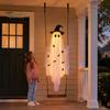Facile Installazione Decorazioni Giardino Autunnale Grande Altalena Sospesa Fantasma Decorazione di Halloween, 5FT Spettrale su Luci del Portico Controllate da Telecomando con Cappello da Strega per