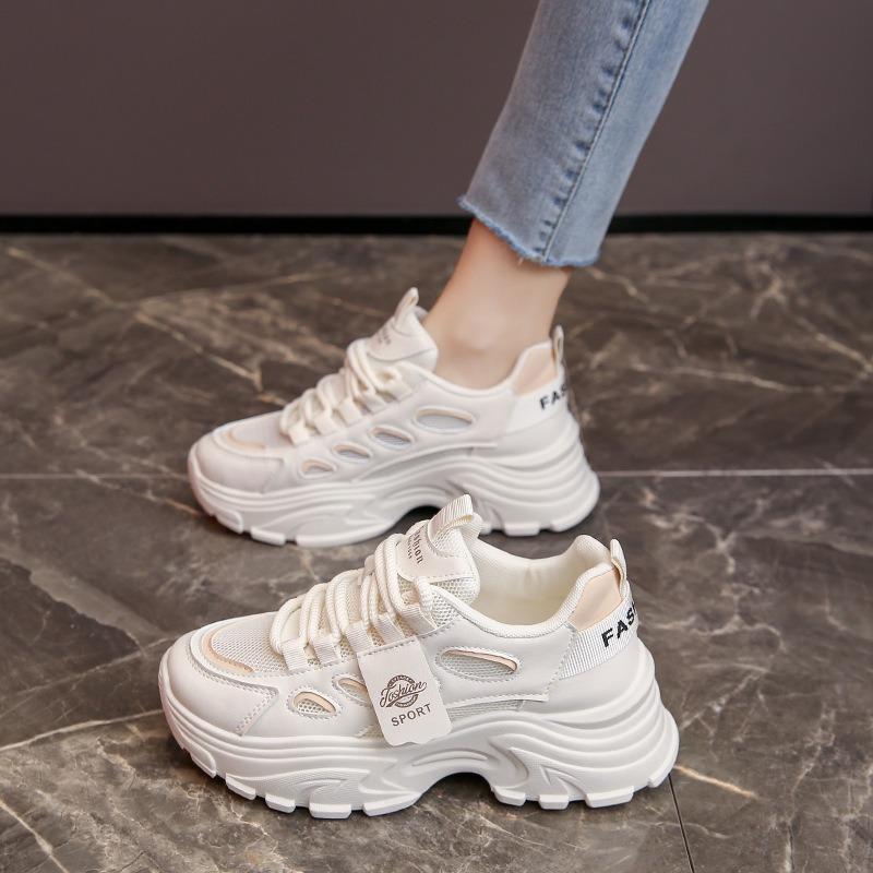 New Dad Shoes Women's Summer Student Sports Running Shoes Casual Shoes Platform Heightening Shoes -