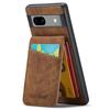 FIERRE SHANN For Google Pixel 8 Cell Phone Case Kickstand Design PU+TPU Cover