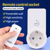 433Mhz Wireless Remote Control Power Outlet Light Switch Socket 50m Remote Power Outlet 10A 220V Remote Control Socket