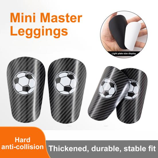 1 Pair Mini Football Shin Guards Lightweight Leg Protector Shin Pads Soccer Pattern Miniature Football Sports Practice Gear for Boys Girls