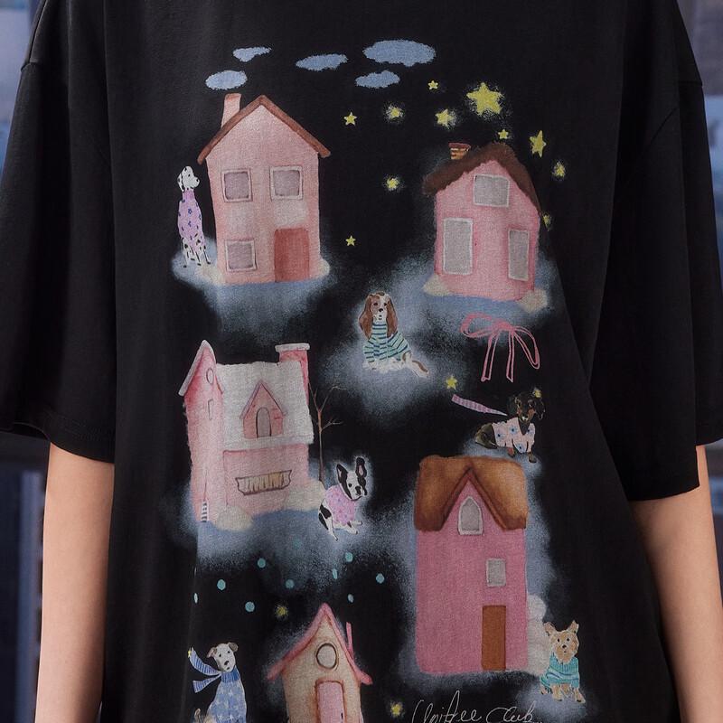 UNIFREE Cozy Cabin Graphic T-Shirt