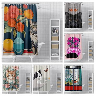 Home Shower Curtains For Bathroom Waterproof Fabric Modern Nordic Style Bathroom Curtains Shower Curtain 180X200 240X180 Aaaa